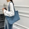 Large-capacity, simple women's bags, canvas handbags, large bags, trendy 2022 new style, elegant single-shoulder bags, tote bags details Picture